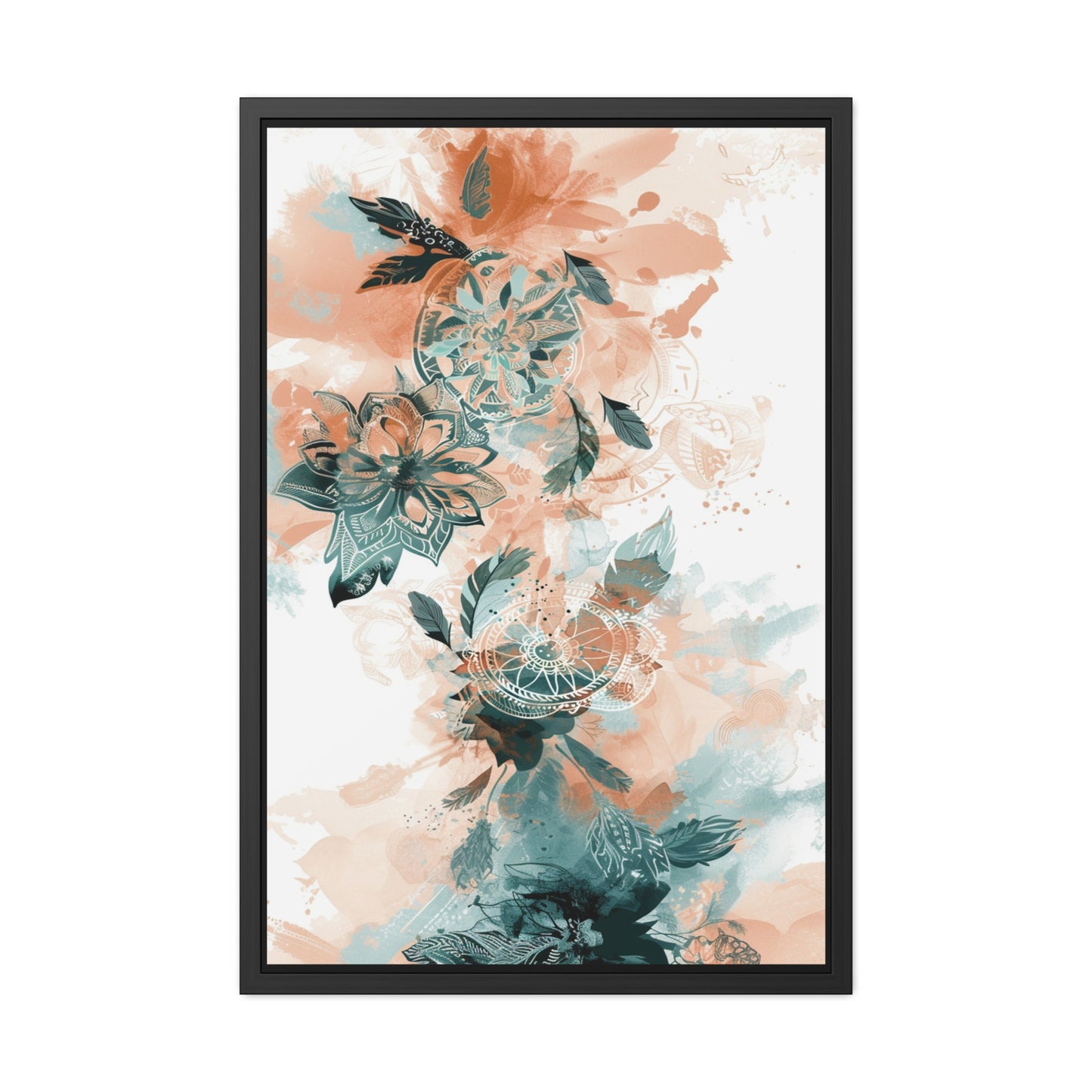 Botanical Dream Framed Poster — Aesthetic Wall Art, Boho Botanical Print, Home Decor Gift for Her | Vintageanna