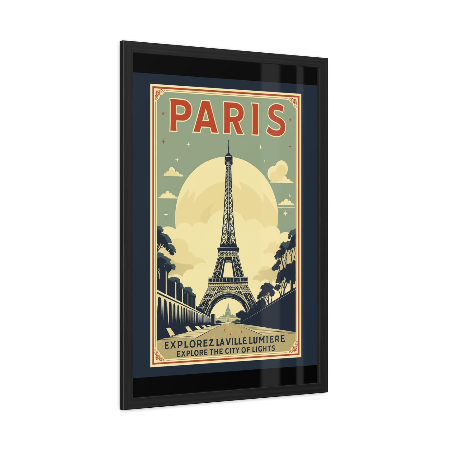 Vintage Paris Framed Poster - Travel Wall Art