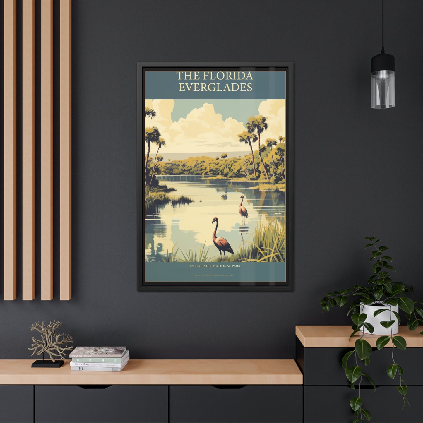 "The Florida Everglades - Vintage National Park Framed Poster"