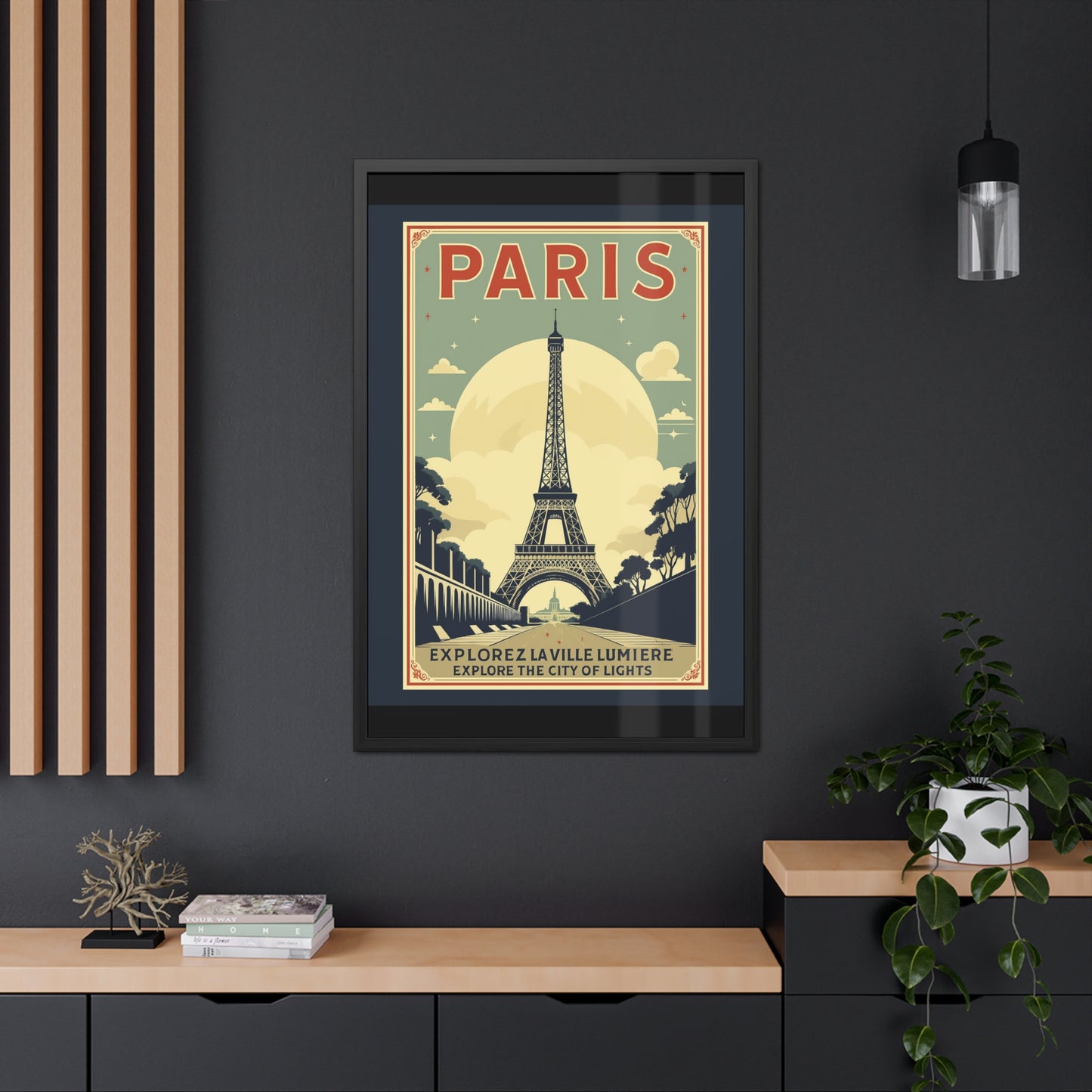 Vintage Paris Framed Poster - Travel Wall Art