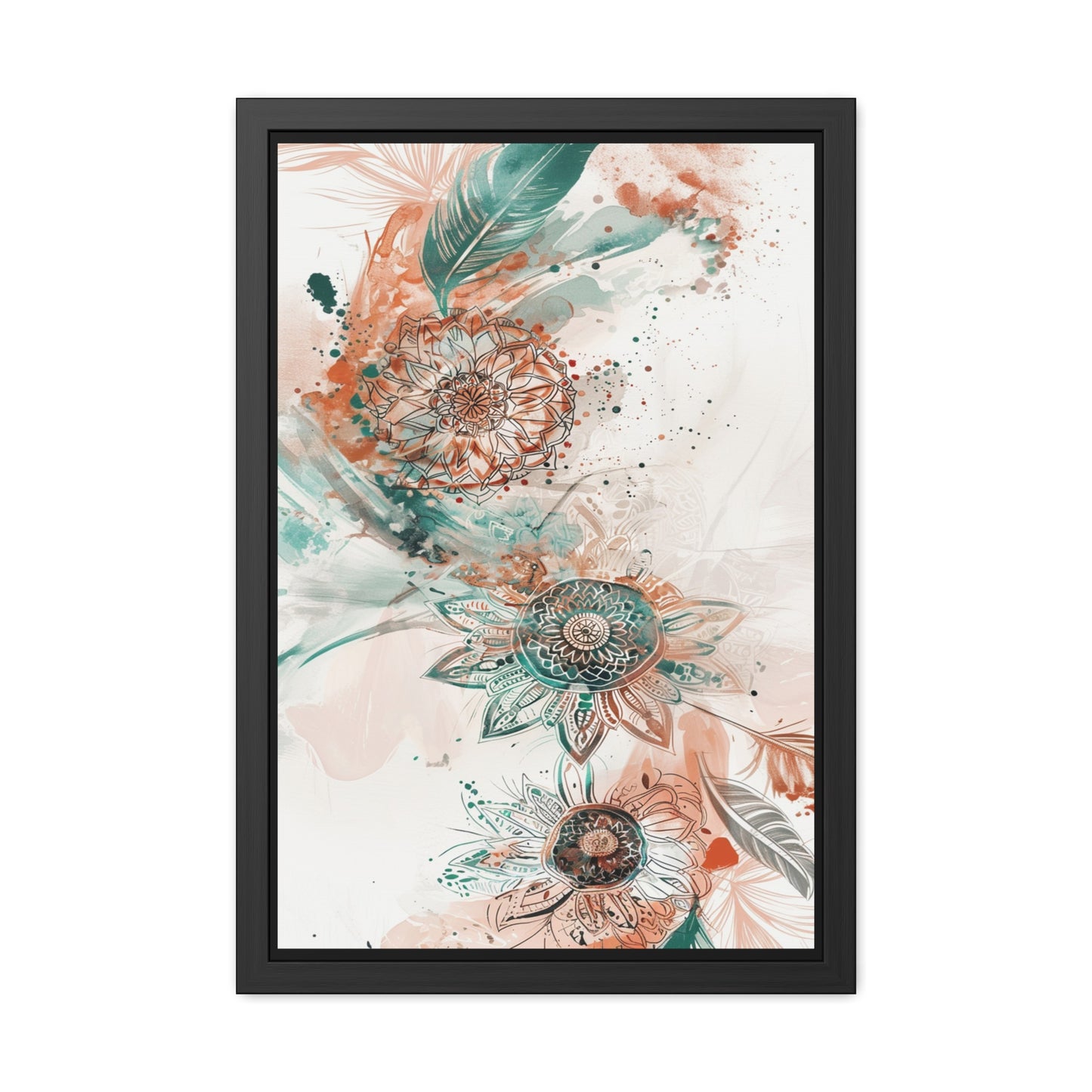 Floral Wall Art Print — Boho Framed Poster, Botanical Home Decor, Vintage-Inspired Gift for Her | Vintageanna