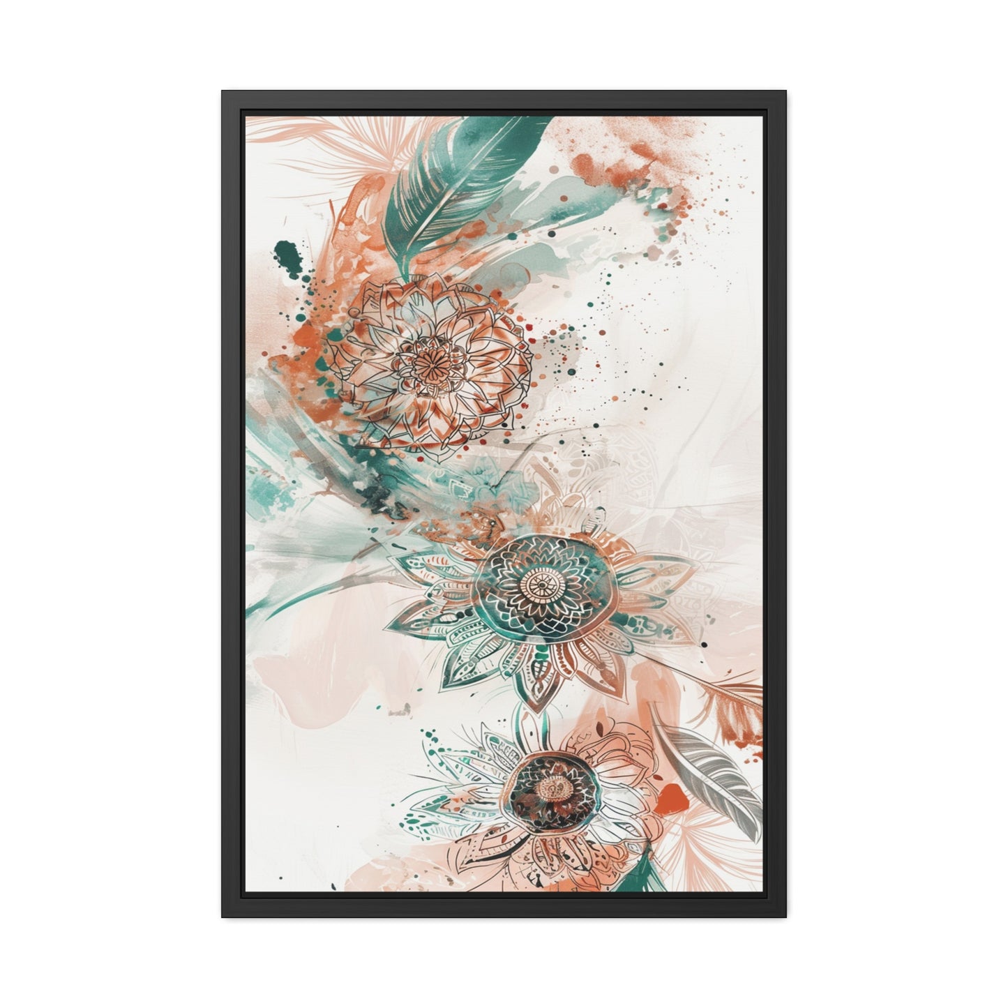 Floral Wall Art Print — Boho Framed Poster, Botanical Home Decor, Vintage-Inspired Gift for Her | Vintageanna