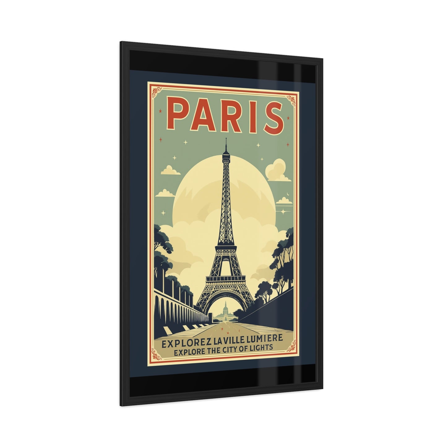 Vintage Paris Framed Poster - Travel Wall Art