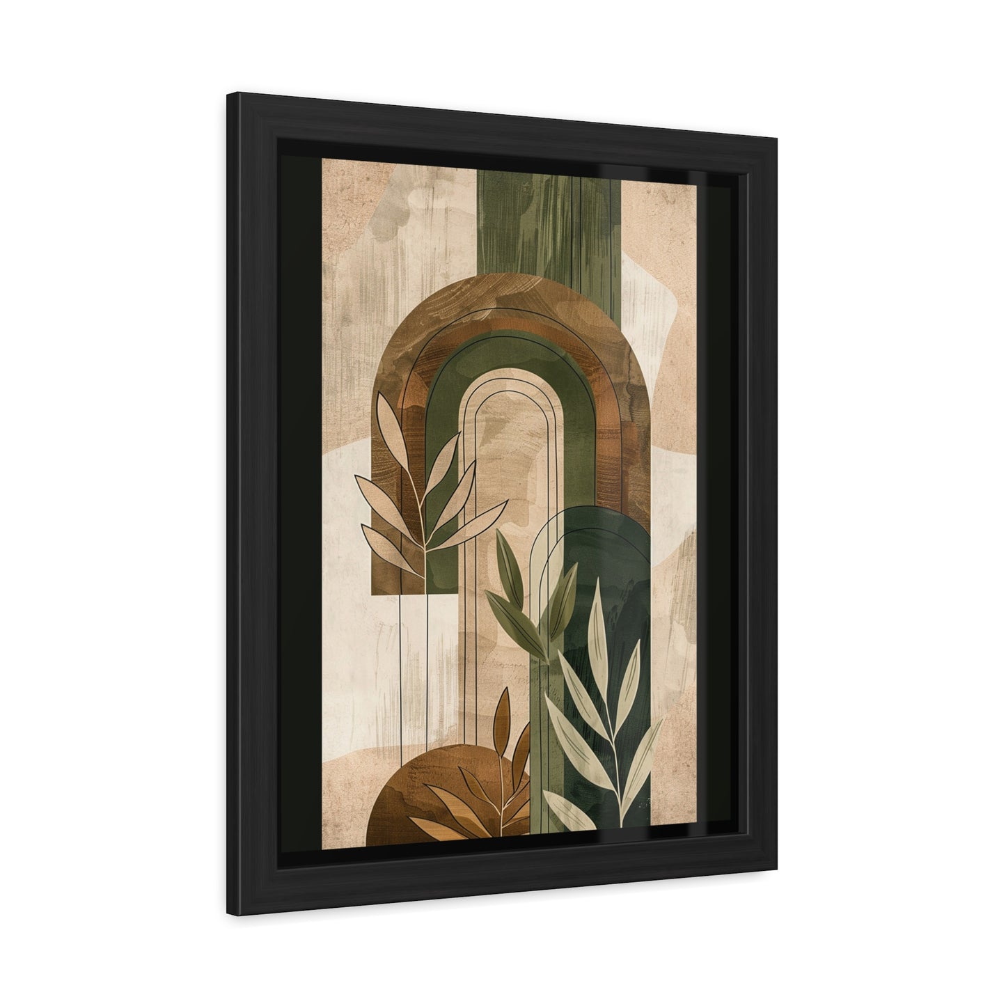 Boho Framed Poster | Earthy Abstract Wall Art Print, Modern Bohemian Décor & Gift for Nature Lovers
