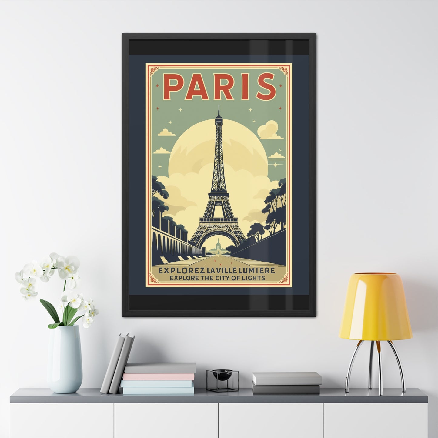 Vintage Paris Framed Poster - Travel Wall Art