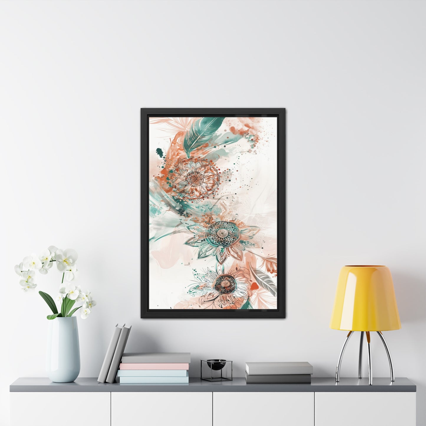 Floral Wall Art Print — Boho Framed Poster, Botanical Home Decor, Vintage-Inspired Gift for Her | Vintageanna