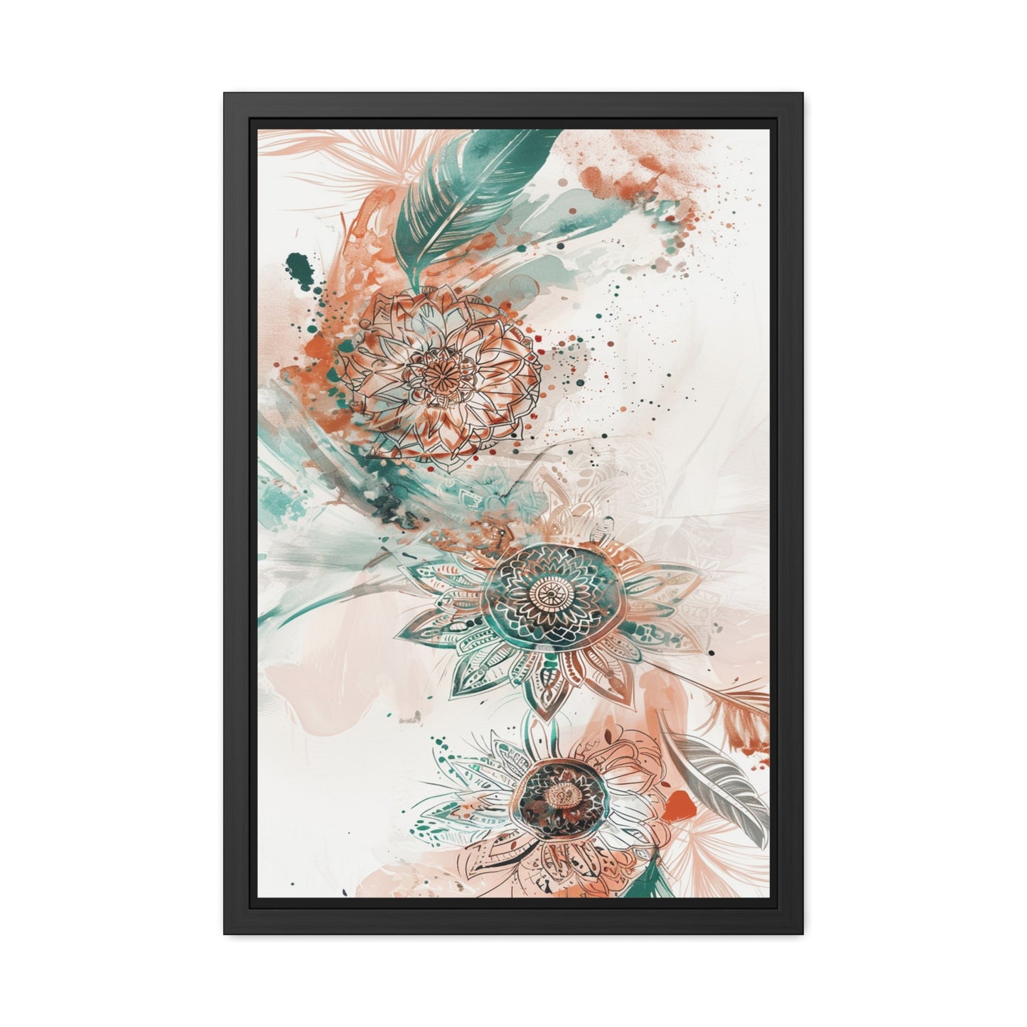 Floral Wall Art Print — Boho Framed Poster, Botanical Home Decor, Vintage-Inspired Gift for Her | Vintageanna