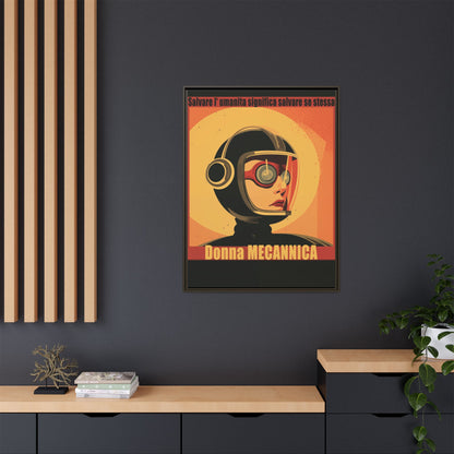 Donna Meccanica Retro Sci-Fi Vintage Poster | Museum-Quality Fine Art Print