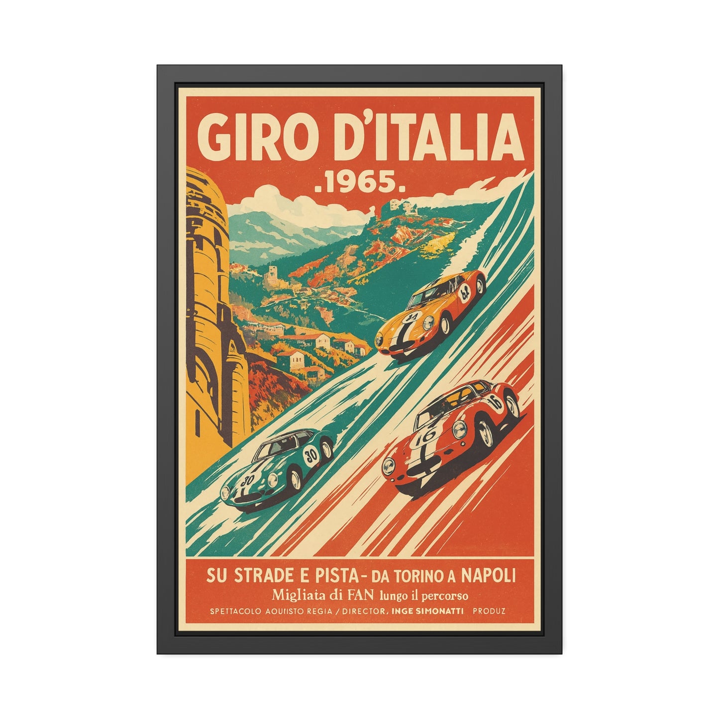Vintage Velocity Framed Poster | Museum-Quality Fine Art Print