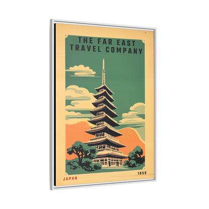 Japan Pagoda Vintage Poster | Museum-Quality Fine Art Print