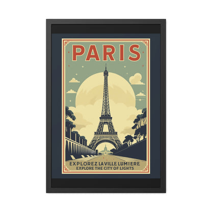 Vintage Paris Framed Poster - Travel Wall Art