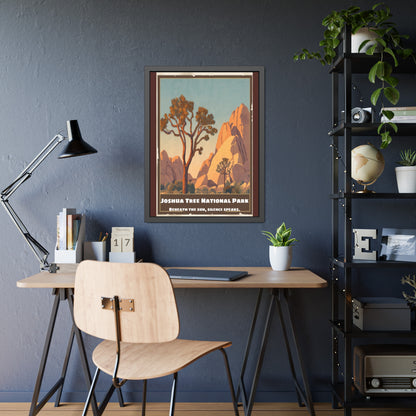 Framed Poster — Joshua Tree National Park Vintage Travel Art