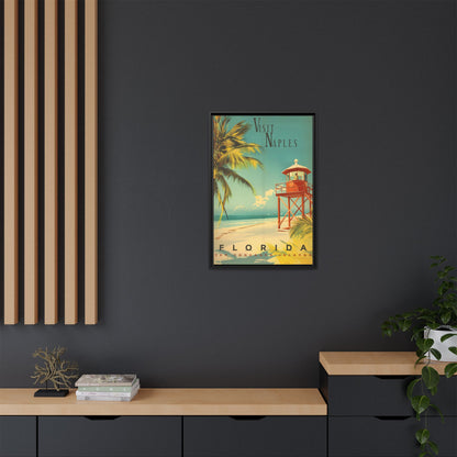 Naples Florida Vintage Beach Poster | Museum-Quality Fine Art Print
