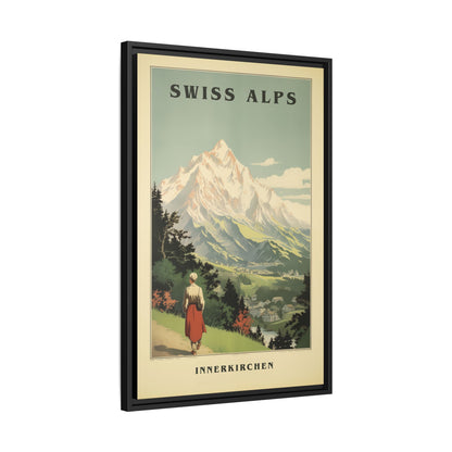 Swiss Alps Vintage Travel Poster | Fine Art Print