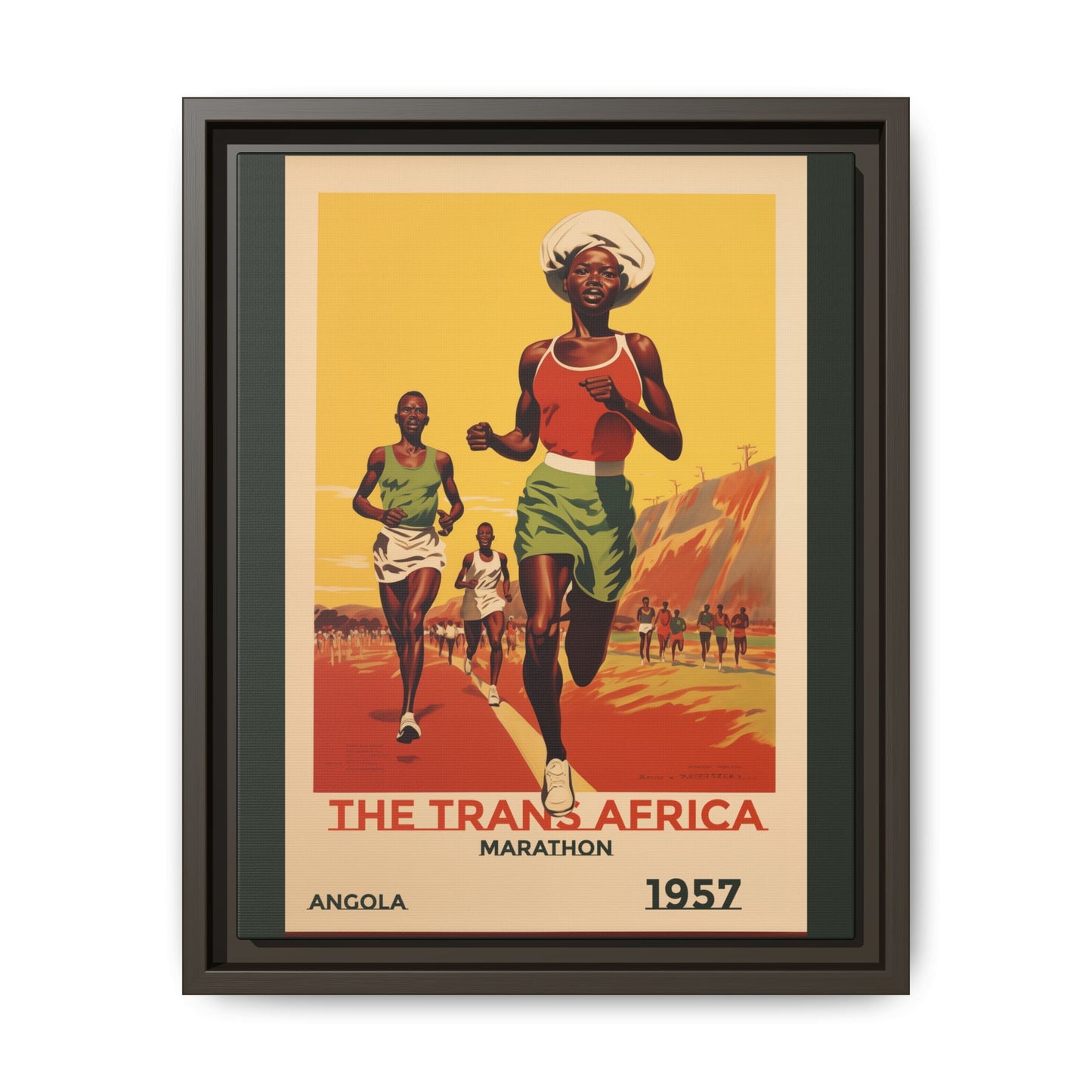 Trans-Africa Marathon 1957 Vintage Poster | Fine Art Print