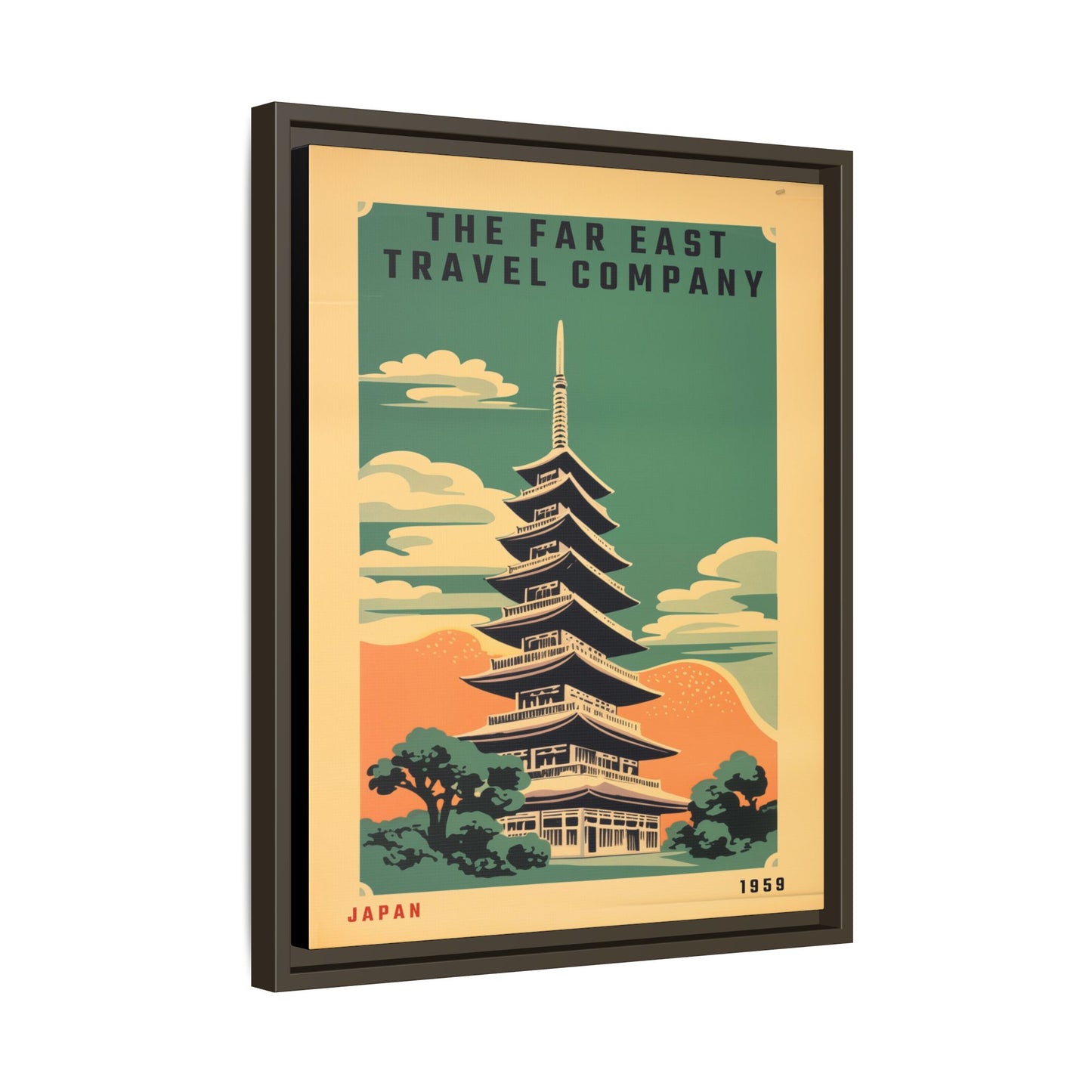 Japan Pagoda Vintage Poster | Museum-Quality Fine Art Print