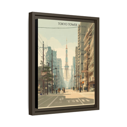 Tokyo Tower Vintage Travel Poster | Museum-Quality Fine Art Print