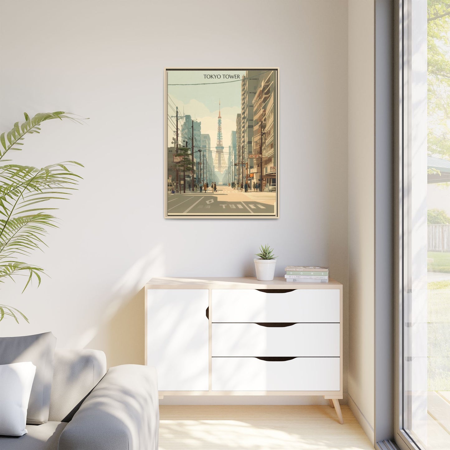 Tokyo Tower Vintage Travel Poster | Museum-Quality Fine Art Print