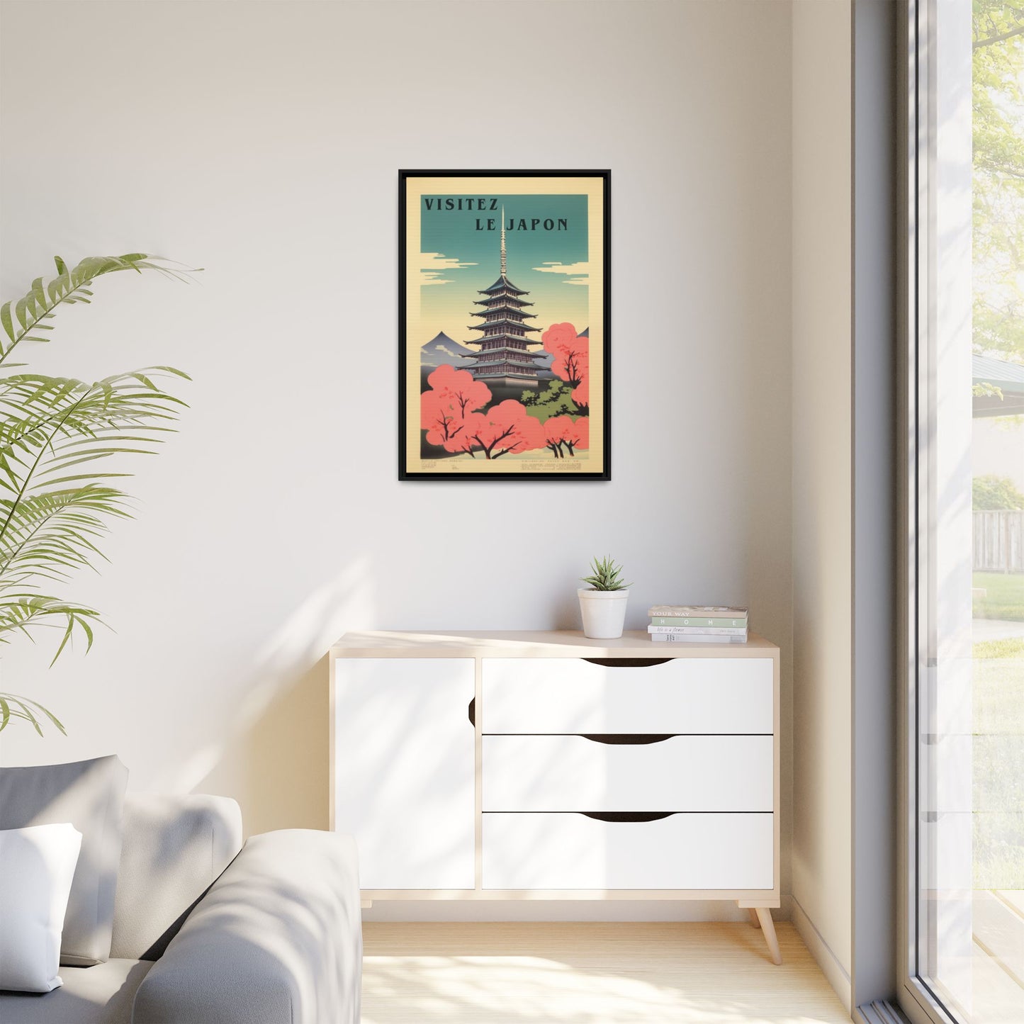 Visitez le Japon Japanese Travel Vintage Poster | Museum-Quality Fine Art Print