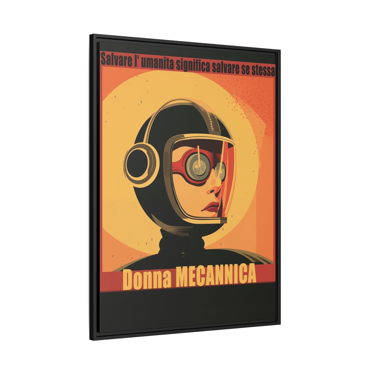 Donna Meccanica Retro Sci-Fi Vintage Poster | Museum-Quality Fine Art Print