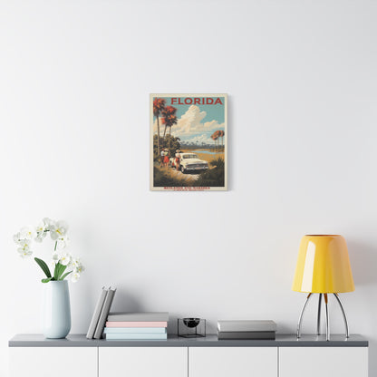 Florida Wetlands St. Johns River Vintage Canvas | Stretched Canvas