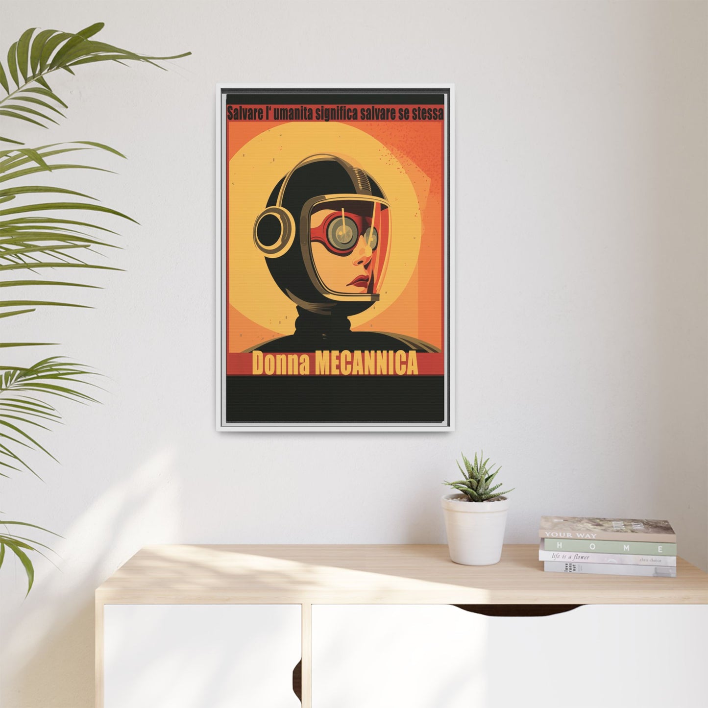 Donna Meccanica Retro Sci-Fi Vintage Poster | Museum-Quality Fine Art Print