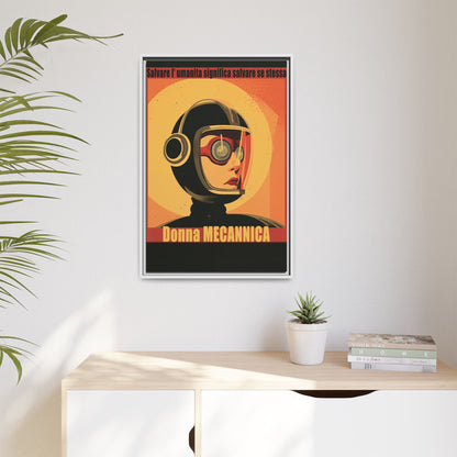 Donna Meccanica Retro Sci-Fi Vintage Poster | Museum-Quality Fine Art Print