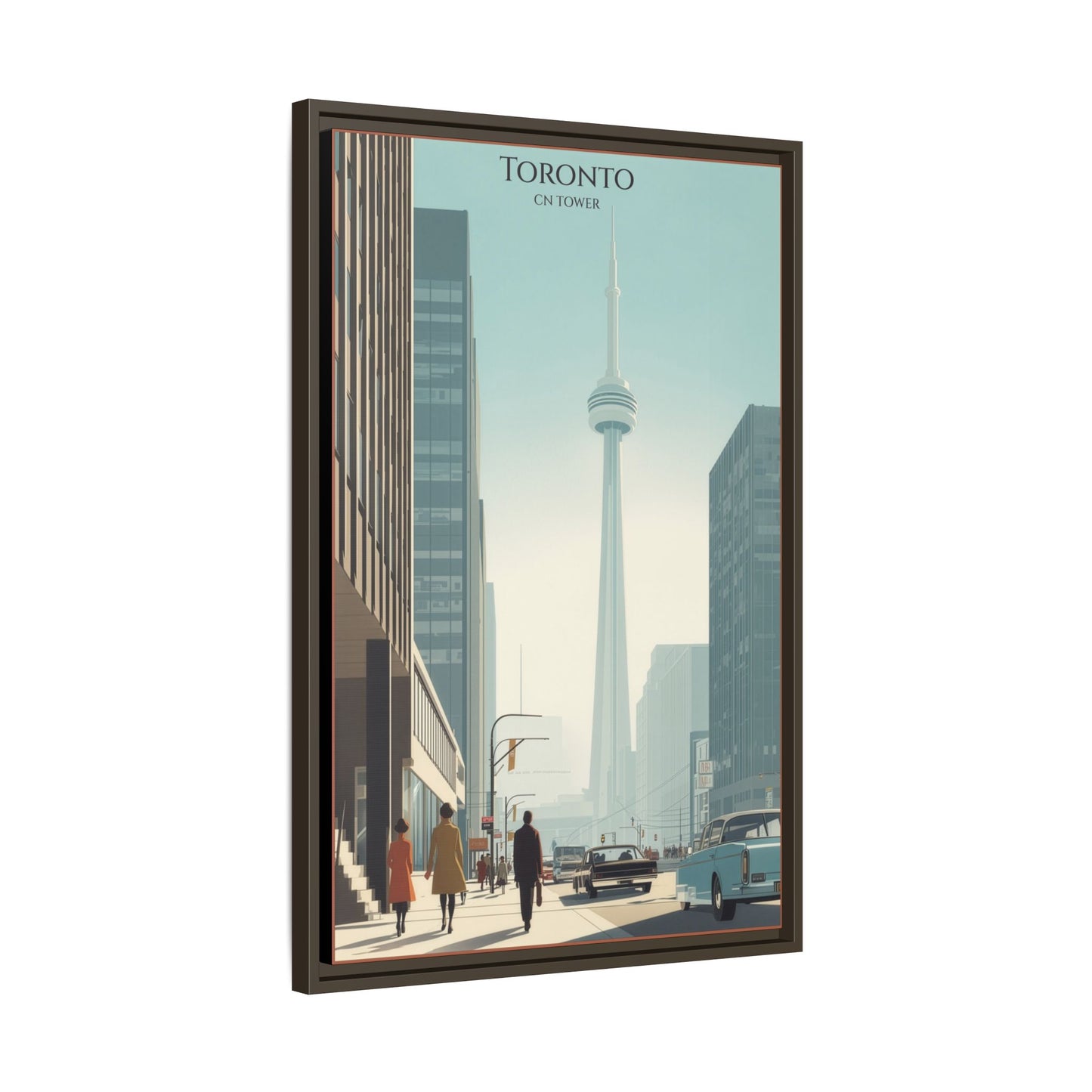 Toronto CN Tower Vintage Travel Poster | Museum-Quality Fine Art Print