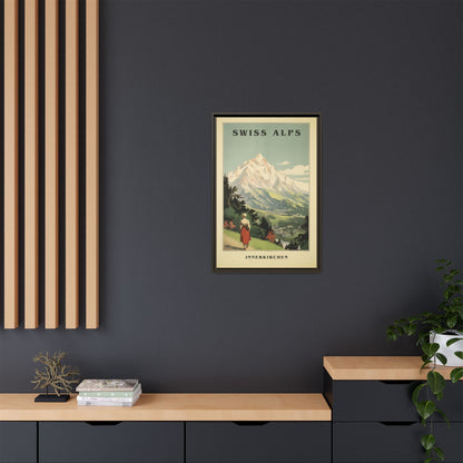 Swiss Alps Vintage Travel Poster | Fine Art Print