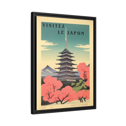 Visitez le Japon Japanese Travel Vintage Poster | Museum-Quality Fine Art Print