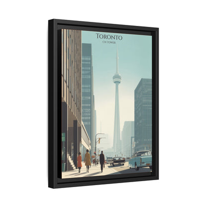 Toronto CN Tower Vintage Travel Poster | Museum-Quality Fine Art Print