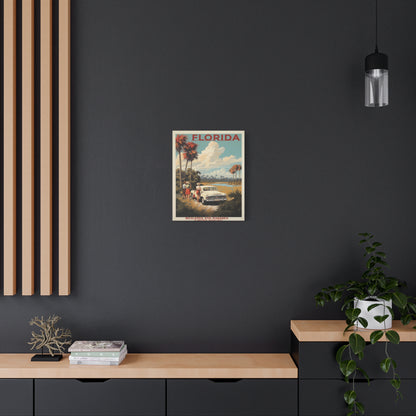 Florida Wetlands St. Johns River Vintage Canvas | Stretched Canvas
