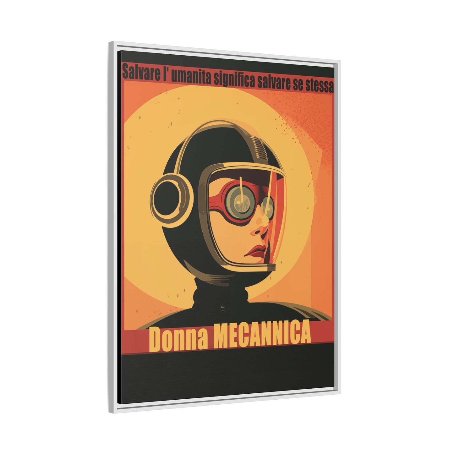 Donna Meccanica Retro Sci-Fi Vintage Poster | Museum-Quality Fine Art Print