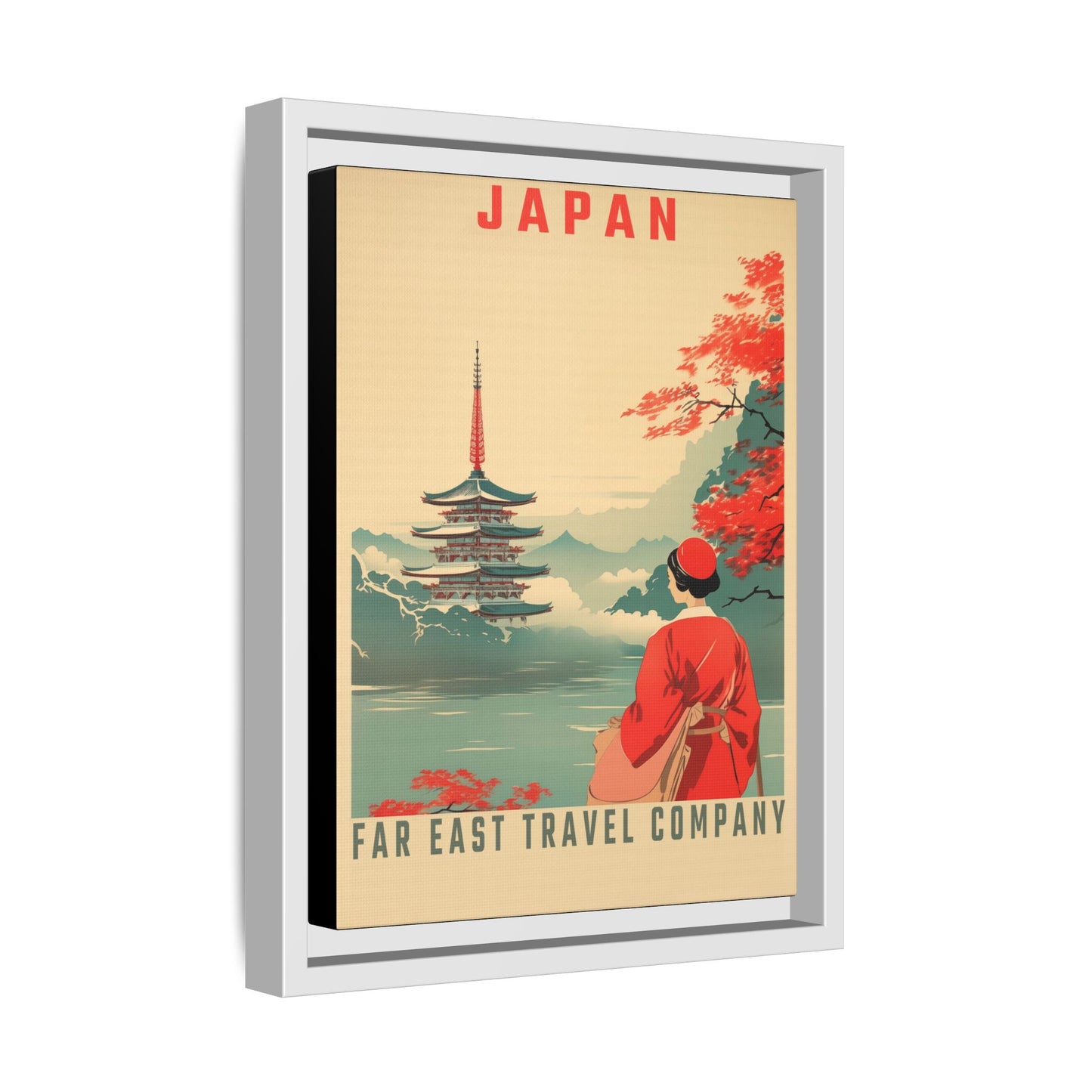 Japan Far East Travel Company Vintage Poster | Museum-Quality Fine Art Print