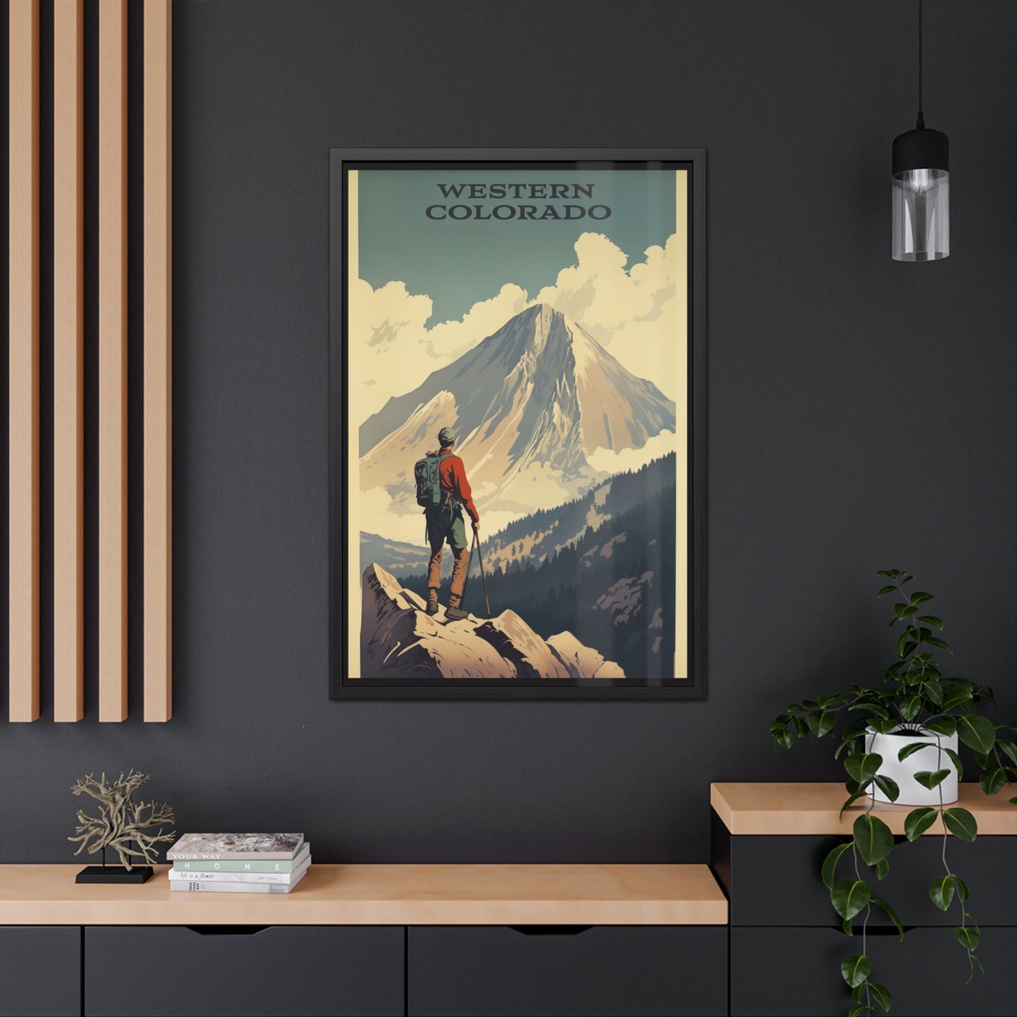 Vintage Colorado Travel Poster - Western Colorado Mountain Exploration Art Framed Posters