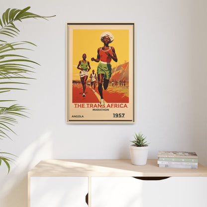 Trans-Africa Marathon 1957 Vintage Poster | Fine Art Print