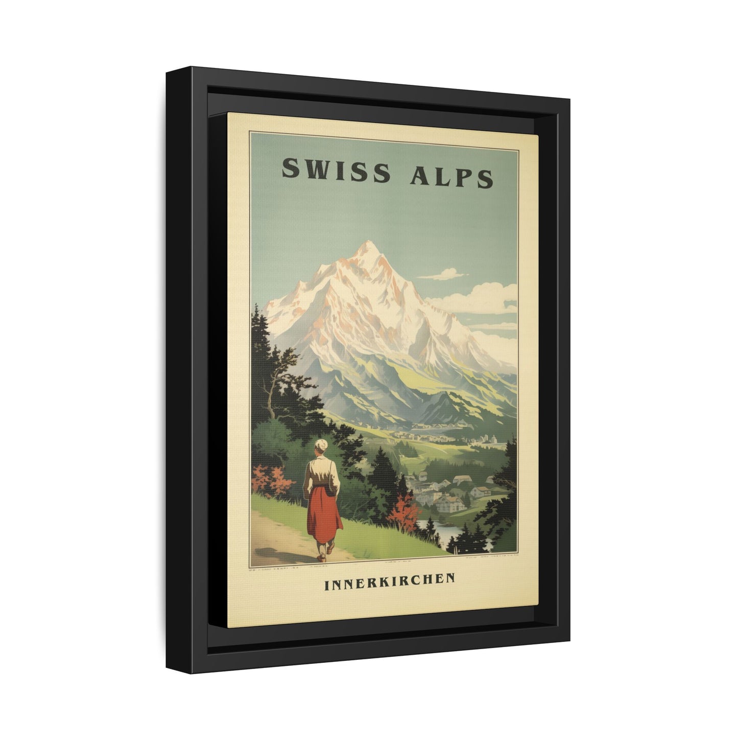 Swiss Alps Vintage Travel Poster | Fine Art Print