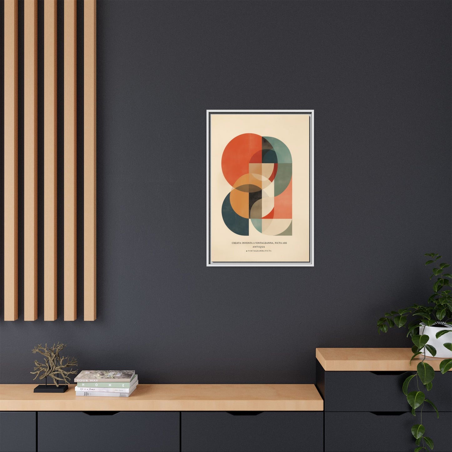 Abstract Geometric Art Print Vintage Poster | Museum-Quality Fine Art Print