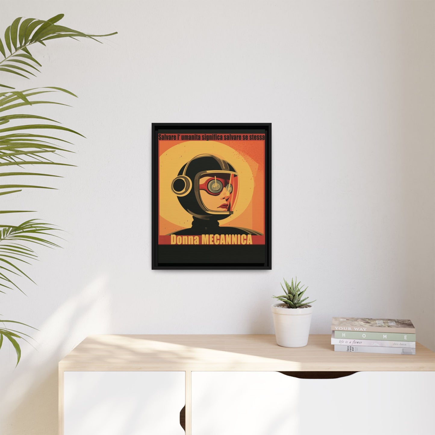Donna Meccanica Retro Sci-Fi Vintage Poster | Museum-Quality Fine Art Print