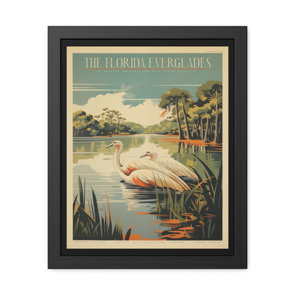 "The Florida Everglades - Bird Watcher’s Paradise Framed Poster"