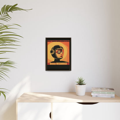 Donna Meccanica Retro Sci-Fi Vintage Poster | Museum-Quality Fine Art Print