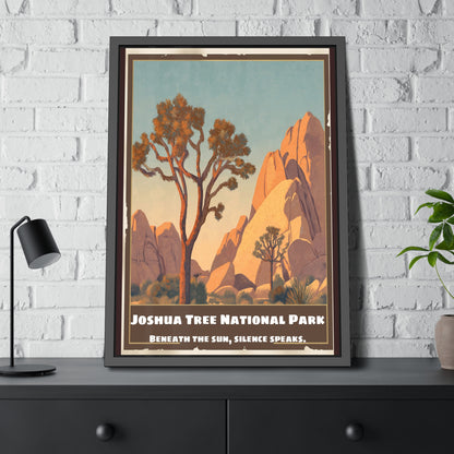 Framed Poster — Joshua Tree National Park Vintage Travel Art