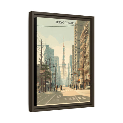 Tokyo Tower Vintage Travel Poster | Museum-Quality Fine Art Print