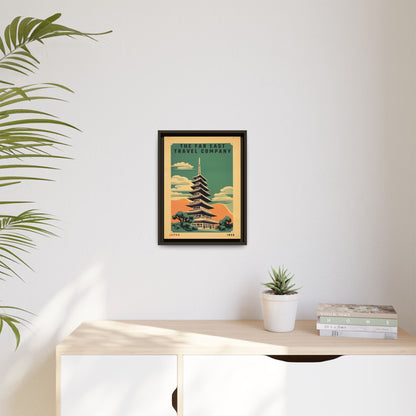 Japan Pagoda Vintage Poster | Museum-Quality Fine Art Print