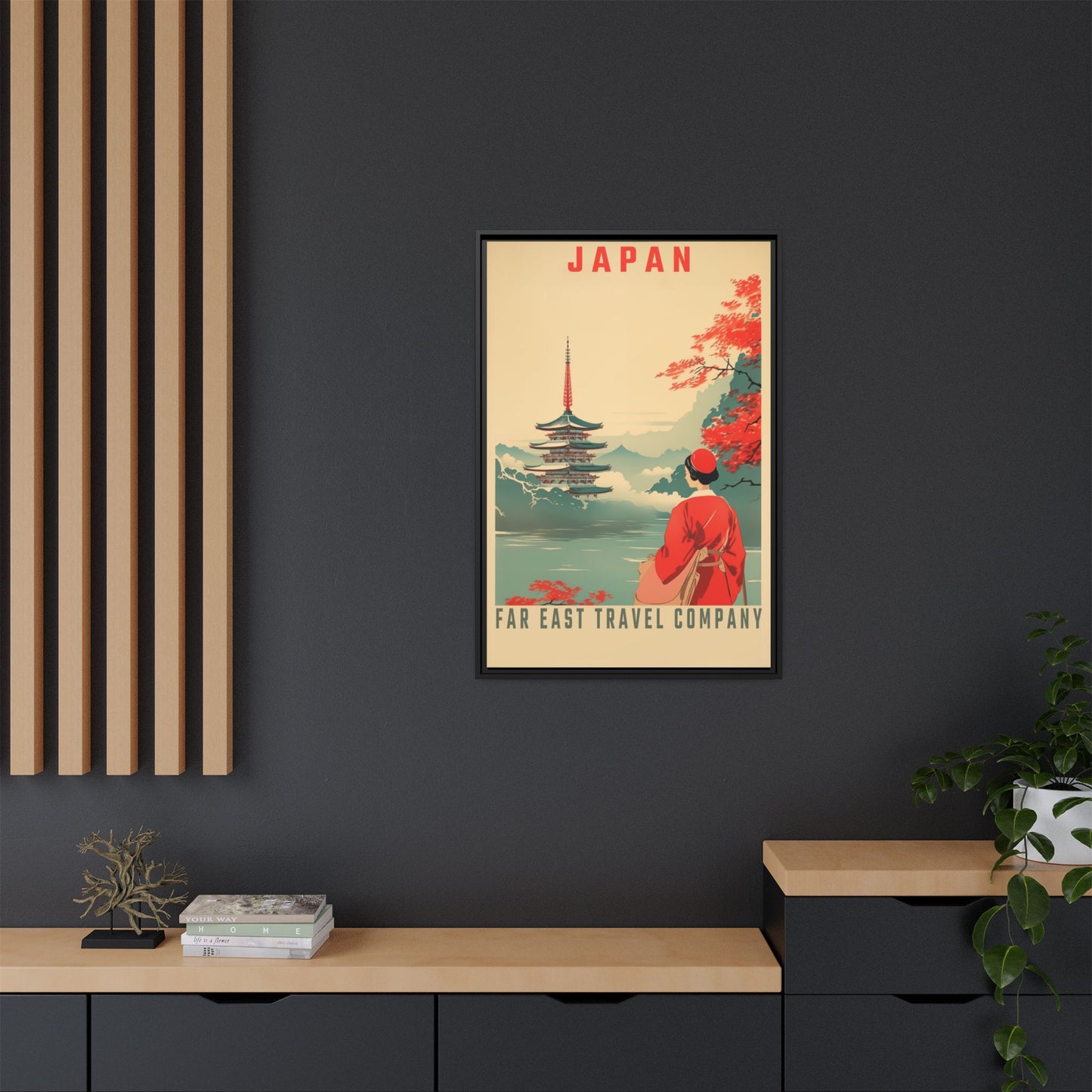 Japan Far East Travel Company Vintage Poster | Museum-Quality Fine Art Print