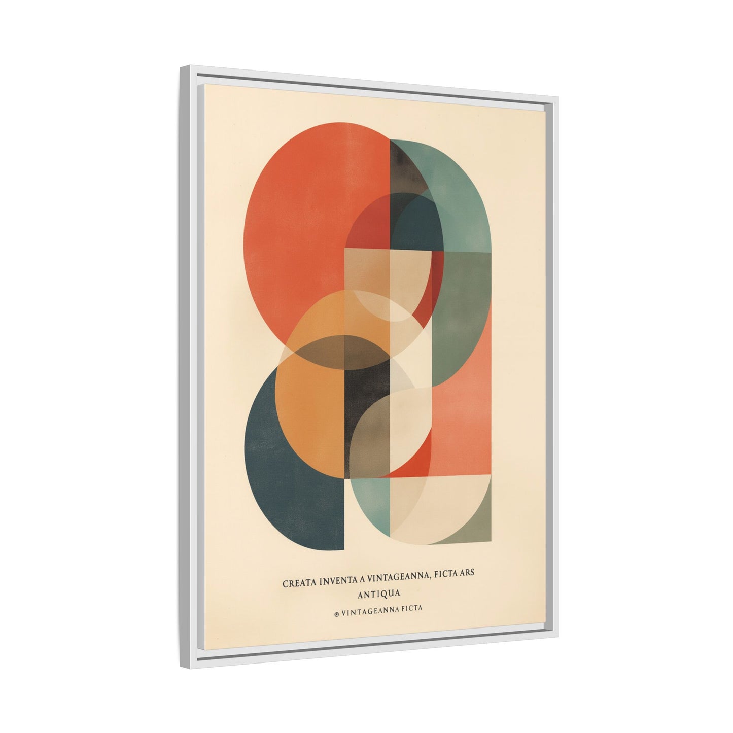 Abstract Geometric Art Print Vintage Poster | Museum-Quality Fine Art Print