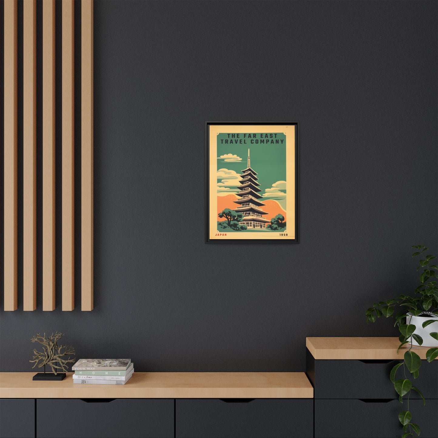 Japan Pagoda Vintage Poster | Museum-Quality Fine Art Print
