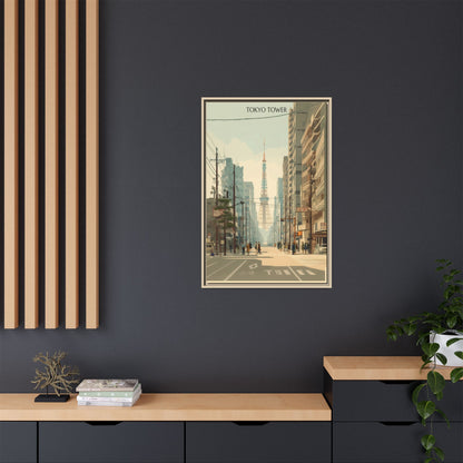 Tokyo Tower Vintage Travel Poster | Museum-Quality Fine Art Print