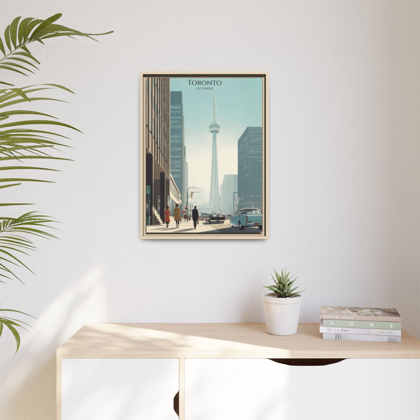 Toronto CN Tower Vintage Travel Poster | Museum-Quality Fine Art Print