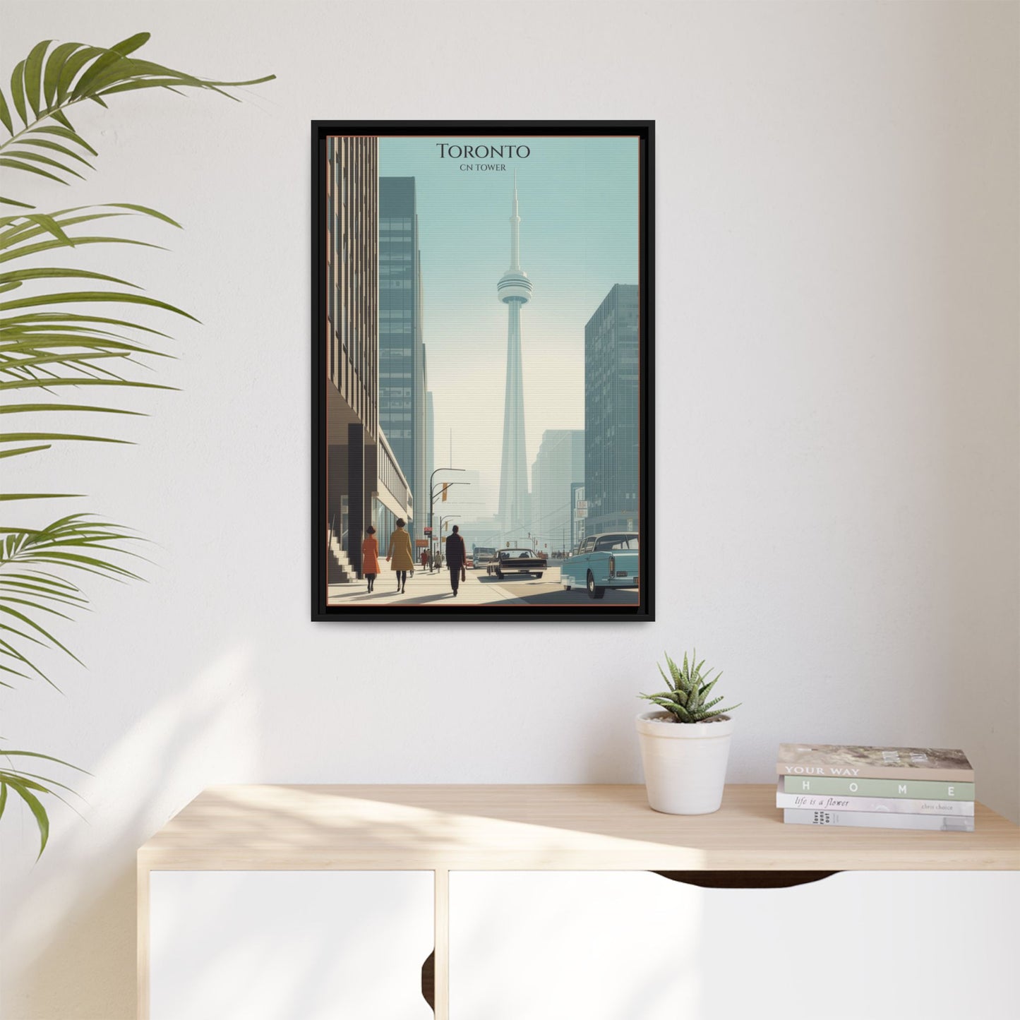 Toronto CN Tower Vintage Travel Poster | Museum-Quality Fine Art Print